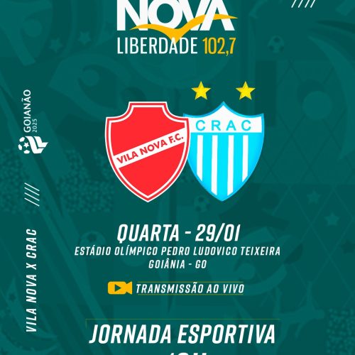 Vila Nova e CRAC se enfrentam hoje pelo Campeonato Goiano